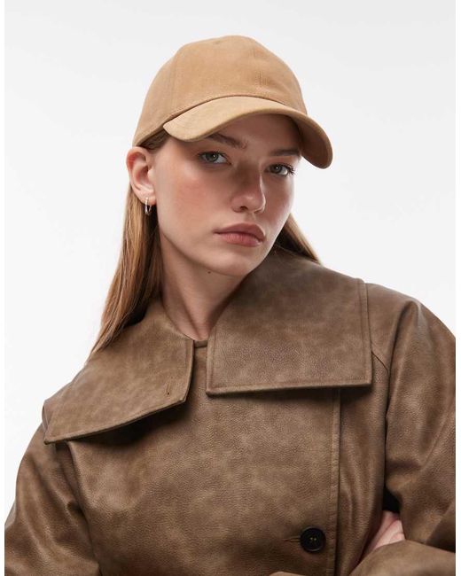 & Other Stories Brown Pure Real Suede Cap