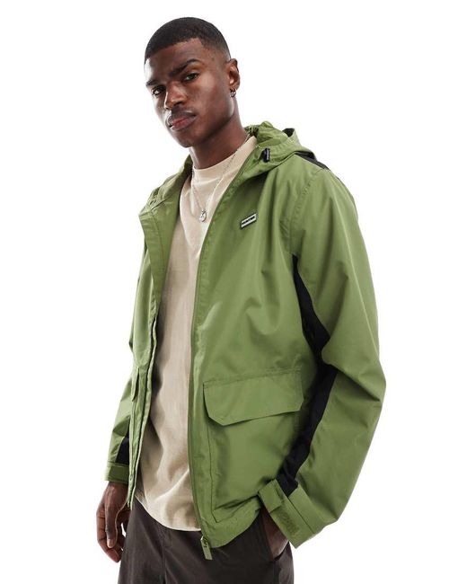 Hunter Green James Hooded Waterproof Jacket for men