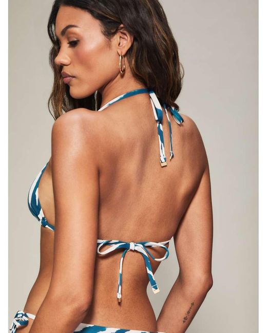 KBX Blue Knickerbox Swim Essentials Non-Wired Triangle Bikini Top