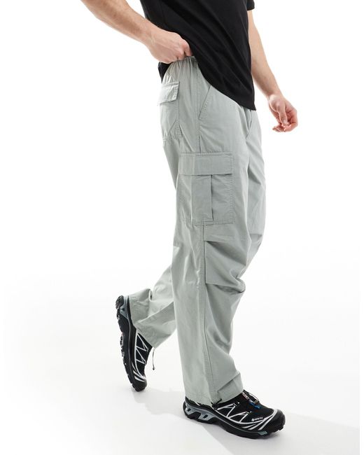Pantalon cargo technique style parachute - clair Only & Sons pour homme en coloris Gray