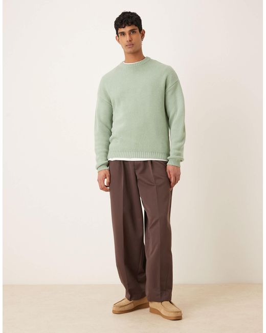 ASOS – oversize-strickpullover in Green für Herren