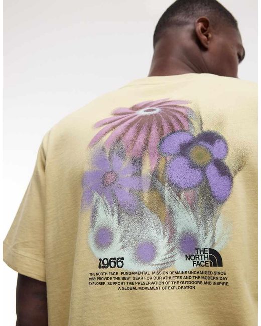 The North Face Green 1966 Flora Backprint Relaxed T-shirt for men