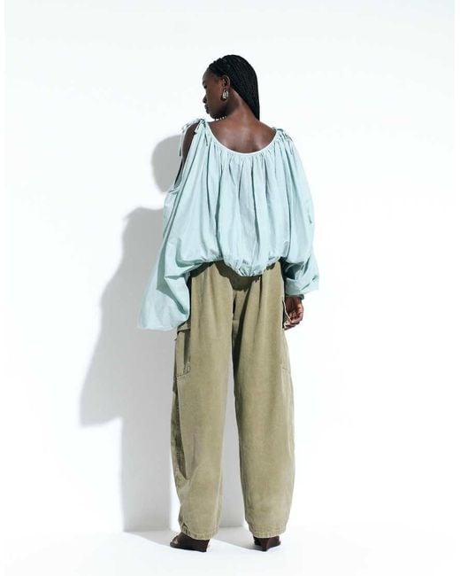 ASOS Multicolor Pleated Waistband Detail Trouser