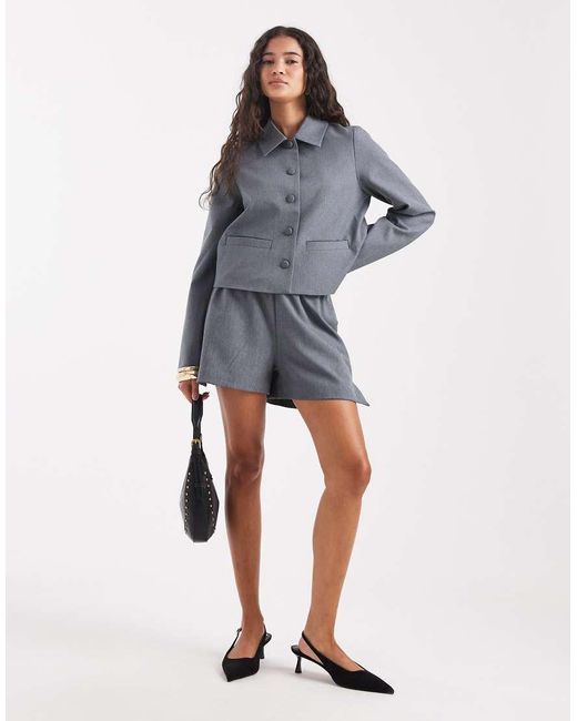 Vero Moda Gray Tailored Smart Blazer Co-ord
