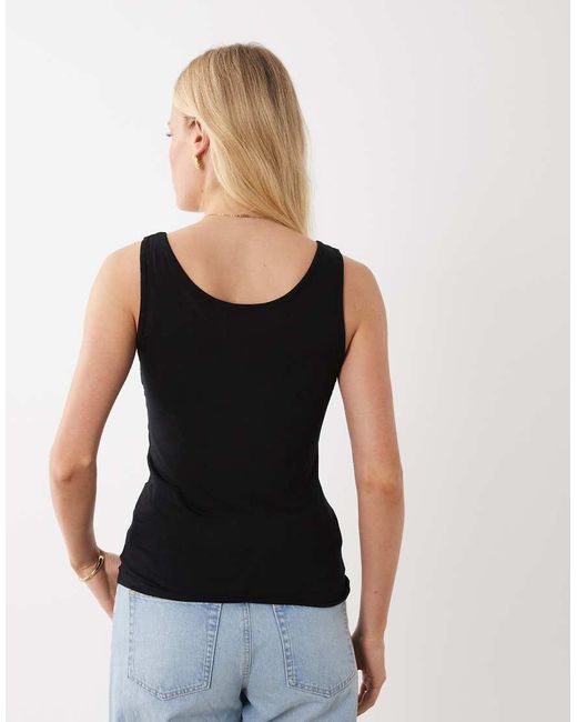 Jdy Black Ribbed Tank Top