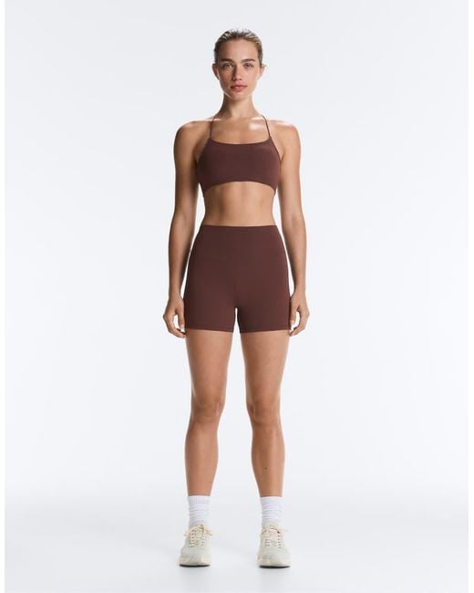 Oysho Red Comfortlux High-rise 10cm Hot Pants