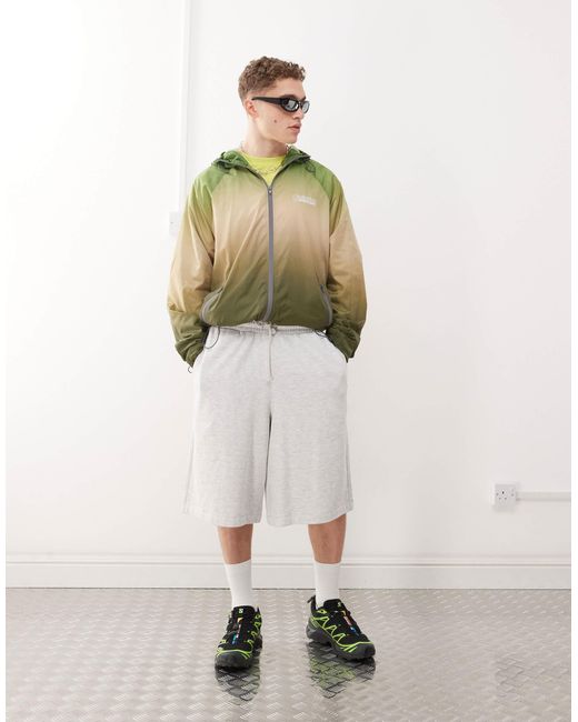 Veste longue légère à capuche - kaki dégradé Collusion pour homme en coloris Natural
