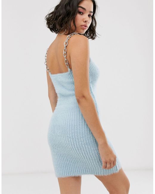 fluffy knit dress
