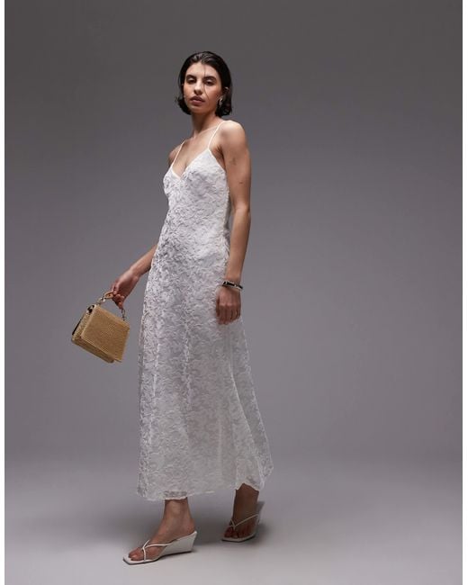 chinese dress ladies Olive Cowl Neck Devore Maxi Dress – Rare London main image 1