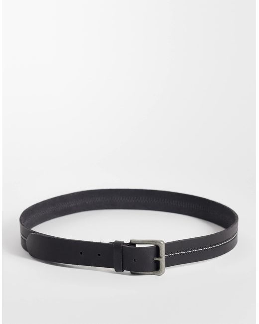 Jack & Jones – ledergürtel in Gray für Herren