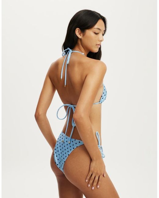 Cotton On Blue String Triangle Bikini Top