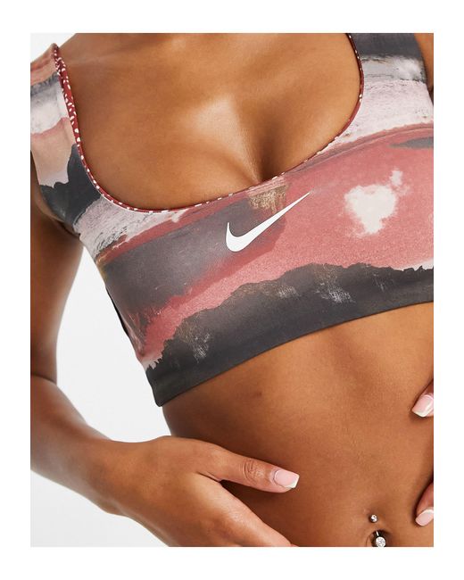 Nike Swimming Reversible Bralette Bikini Top In Pink for Women