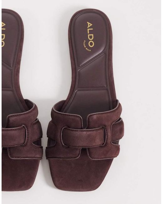 ALDO Brown Elenaria Flat Sandal