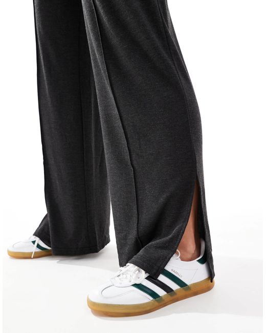 Mama.licious Gray Mamalicious Maternity Over The Bump Trousers With Pintuck