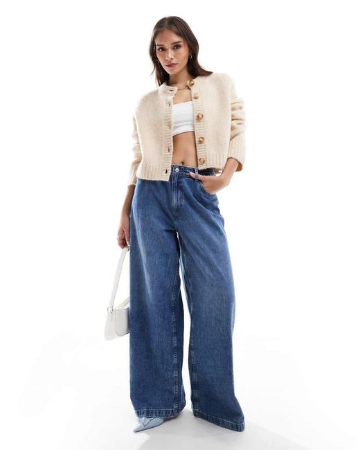 Cardigan Lavorato Sporco di & Other Stories in Blue