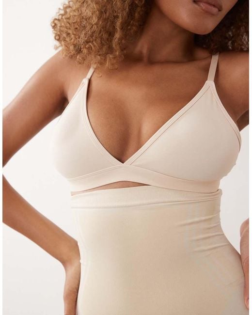 Spanx White Sculpt Gofigure High-waisted Mid-thigh Short