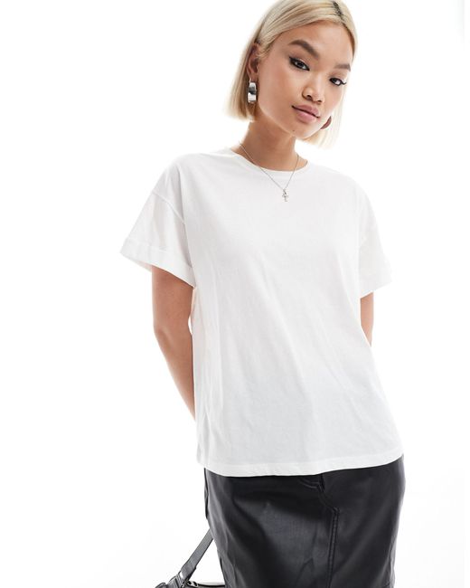 AllSaints White – briar – locker geschnittenes t-shirt