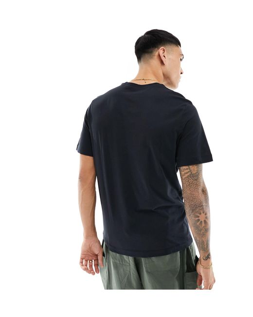 Camiseta negra brandriff Nike de hombre de color Black