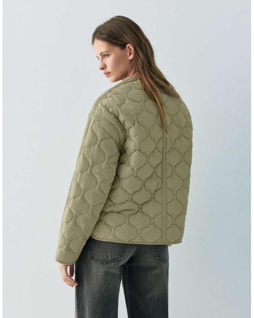 Pull&Bear Green Lightweight Padded Jacket