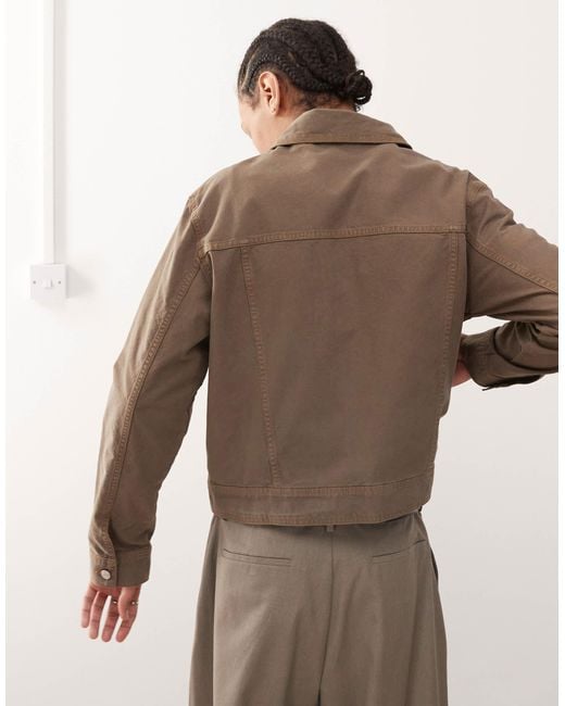 Reclaimed (vintage) Brown Boxy Denim Jacket for men