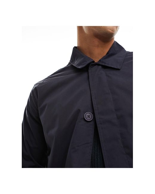 French Connection Blue Mac for men