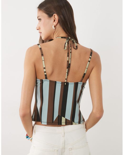 ASOS White Halterneck Top