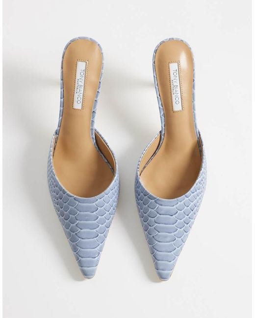 Tony Bianco White Sicily Heeled Mules