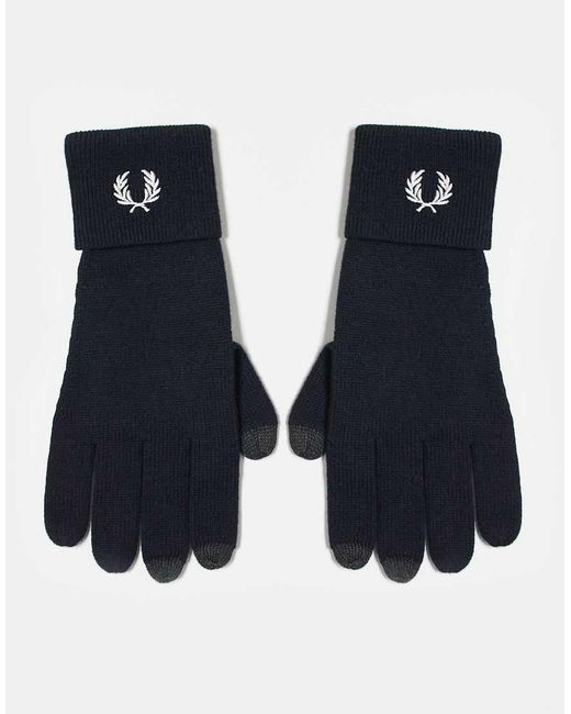 Guanti di Fred Perry in Blue da Uomo