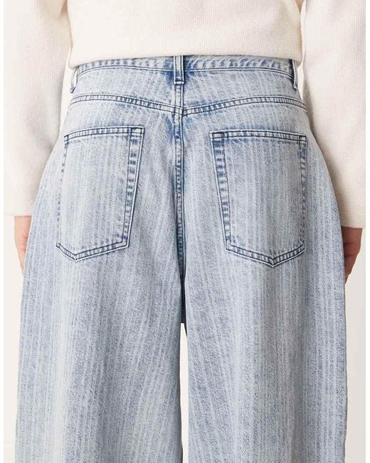 ASOS White Oversized Baggy Jeans for men