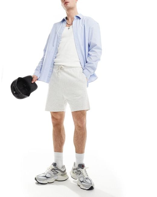 ASOS White Slim Fit Shorts for men