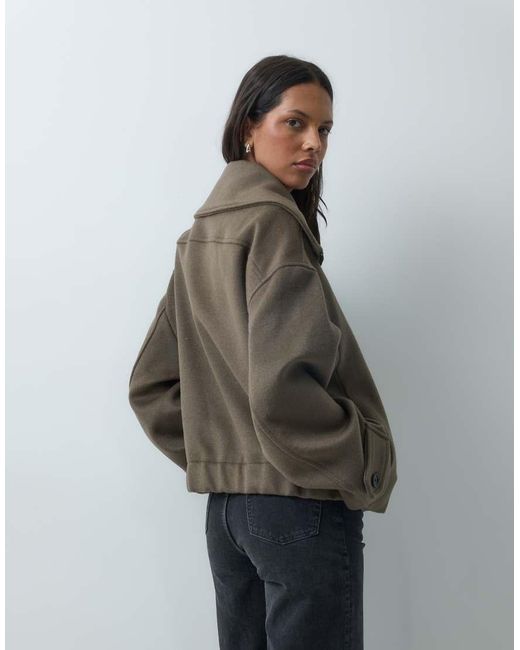 Mango Brown Short Jacket