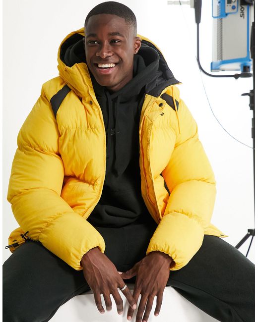 Nike Nike Essentials Synthetic Fill Puffer Jacket in Yellow for Men | Lyst  UK
