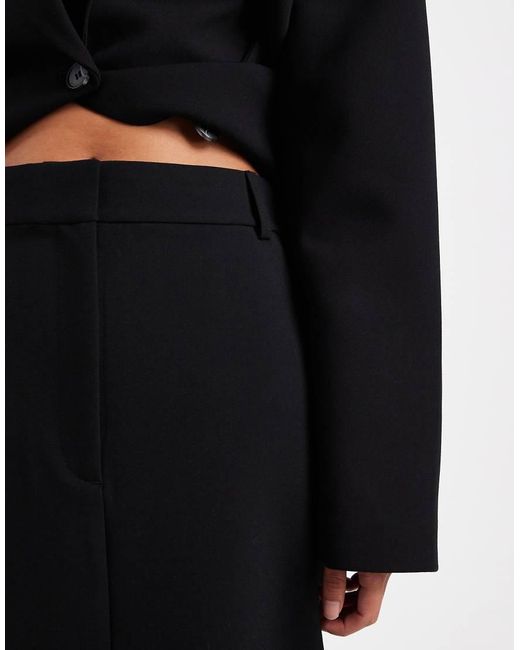 ASOS Black Tailored Column Skirt