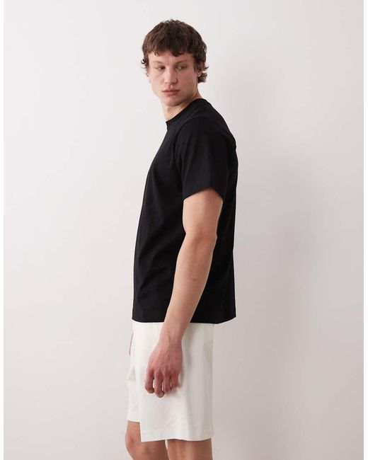 ASOS Black Smart Cotton Rich Regular Chino Shorts for men