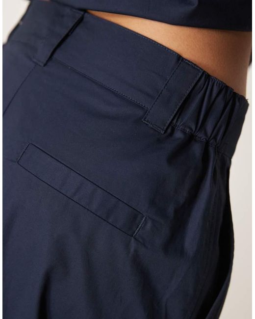 Pantalones De Corte Culotte Depurado Y Pernera Ancha De (Parte De Un Conjunto) ASOS de color Blue