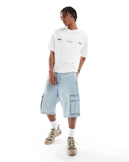 T-shirt imprimé future release au dos Pull&Bear pour homme en coloris Gray