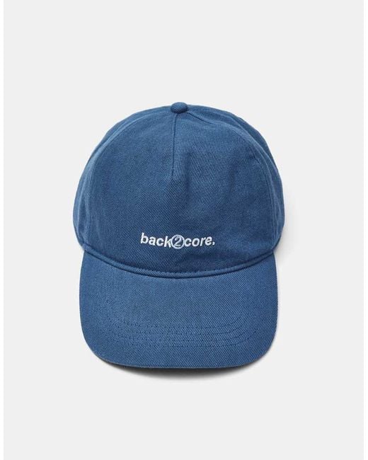 Pull&Bear Blue Stwd Embroidered Cap for men