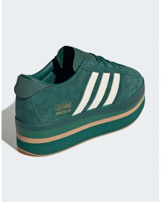 adidas gazelle silver green womens Adidas Gazelle Indoor Green Red Mexico IH9647 – Sneaker Junkies main image 0