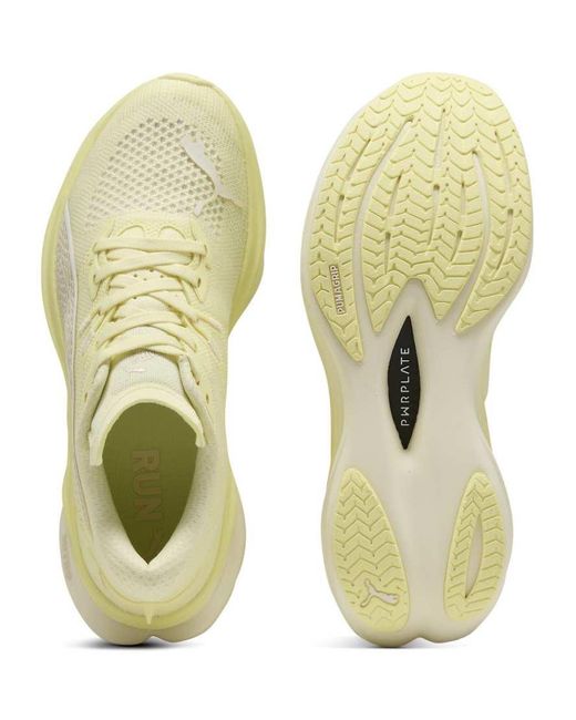 PUMA Metallic Deviate Nitro 3 Running Trainers