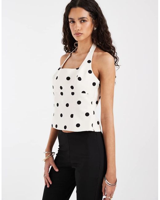 ASOS White Halter Top