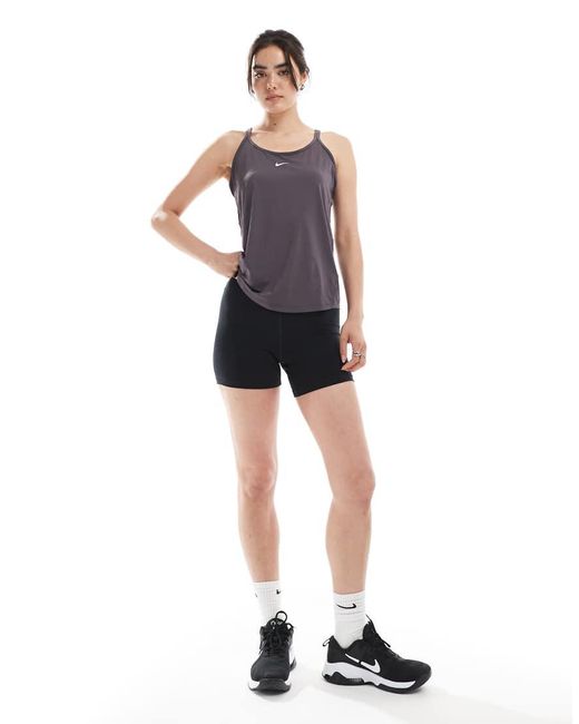 Nike Purple Nike One Training Dri-fit Strappy Vest