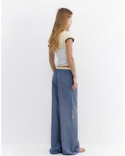 Pull&Bear Blue – voluminöse hose