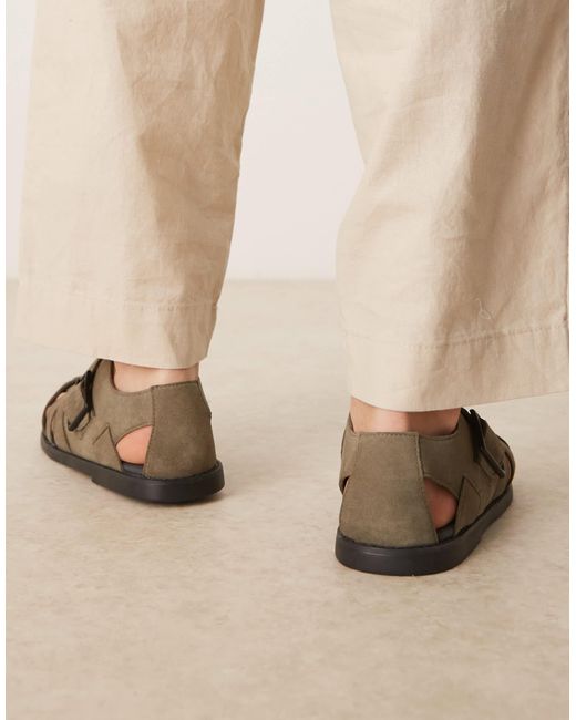 ASOS Natural Fisherman Sandals for men