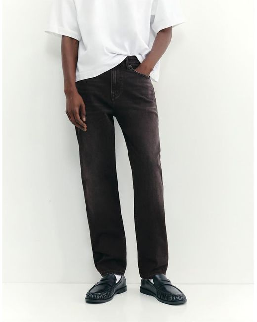 Pull&Bear White Slim Fit Jeans for men