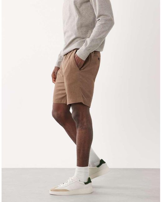 Pantaloncini di Threadbare in Natural da Uomo