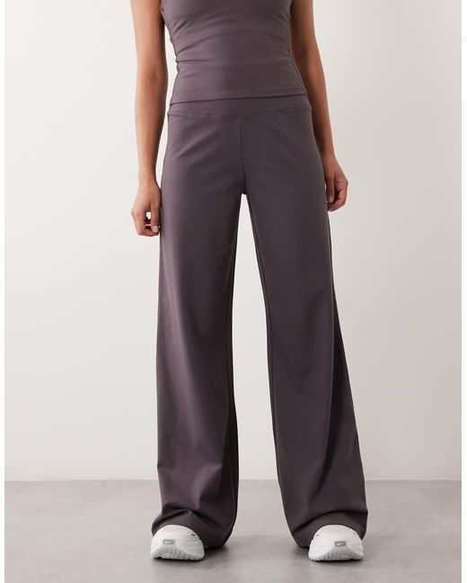 4505 Blue Petite Icon Soft Touch High Waist Wide Leg Dance Pant
