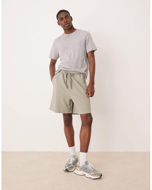 Short texturé oversize ASOS pour homme en coloris Natural