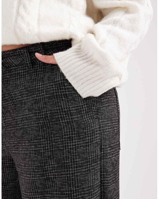 ASOS White Asos Design Curve Barrel Leg Trousers With Seam Detail