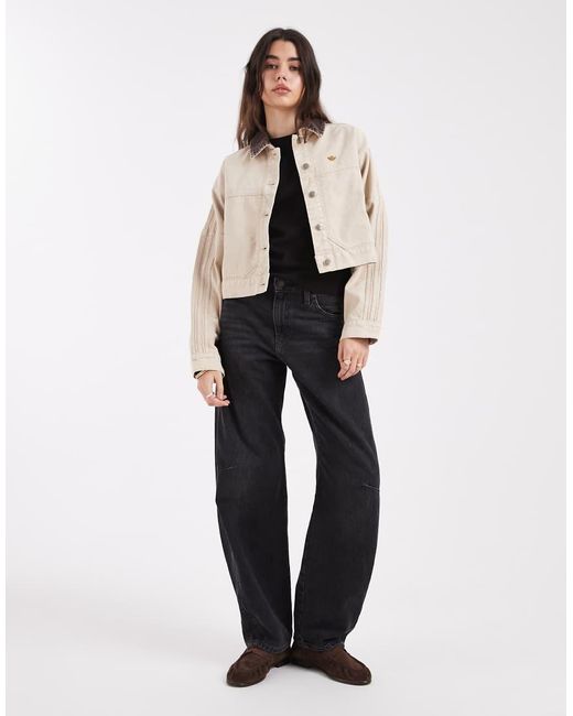 Adidas Originals Natural Canvas Tracktop Jacket