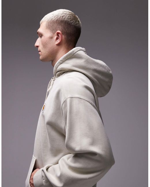 Carhartt – vista – oversize-kapuzenpullover in Gray für Herren